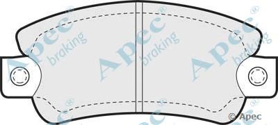 APEC BRAKING pad417 -  Комплект тормозных колодок, дисковый тормоз